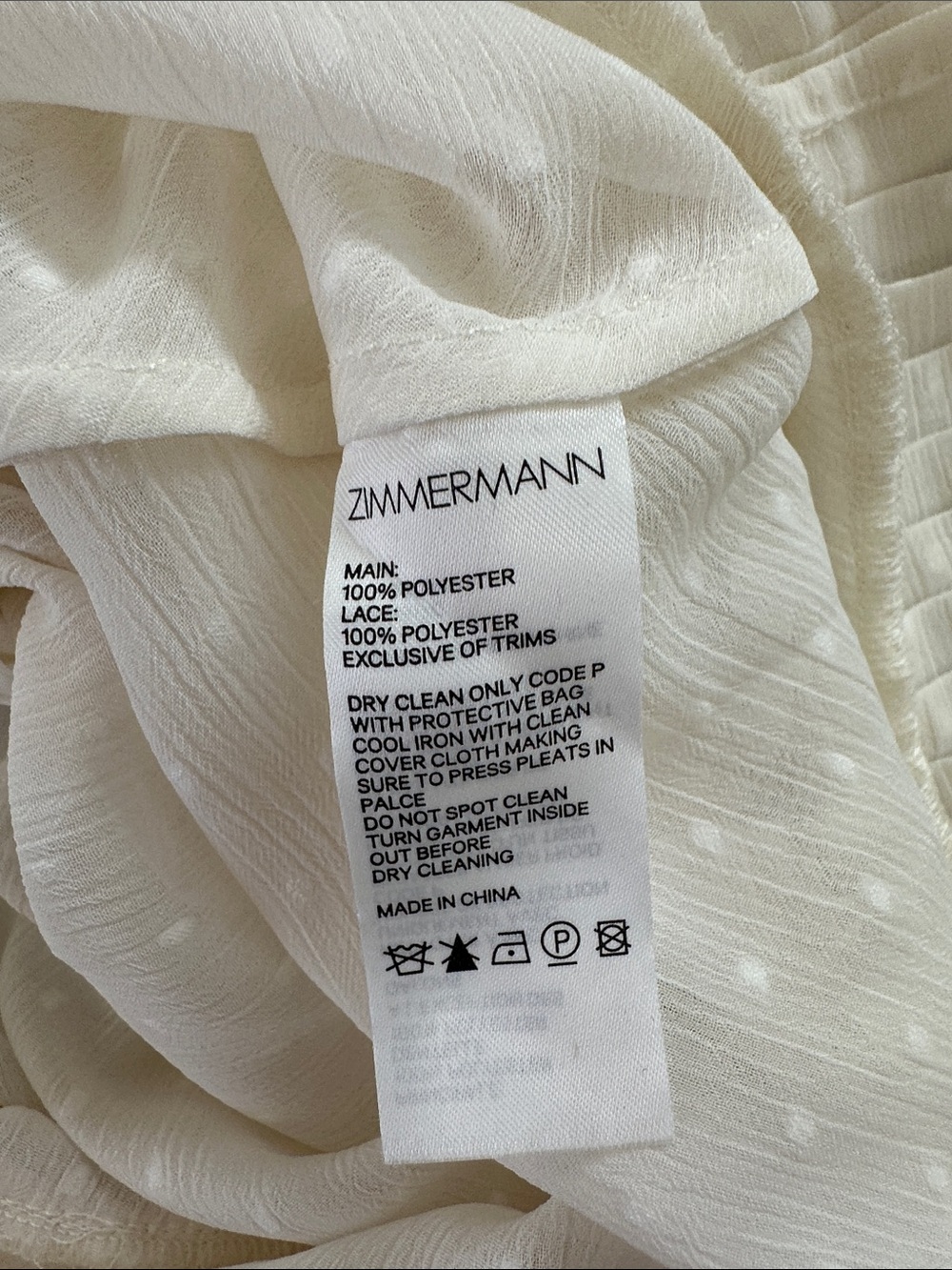 Zimmermann Espionage Pleat Frill Mini Dress Cream Ecru, US 8 Zimmermann size 2 - Picture 13 of 14